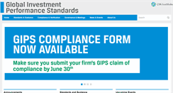 Desktop Screenshot of gipsstandards.org