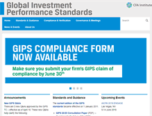 Tablet Screenshot of gipsstandards.org